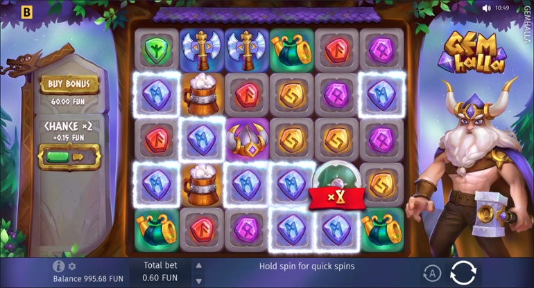 Gemhalla - Multiplier win