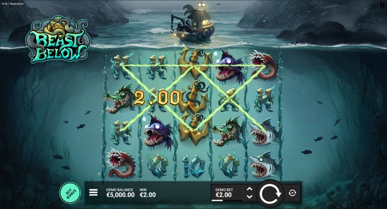 Beast Below slot win