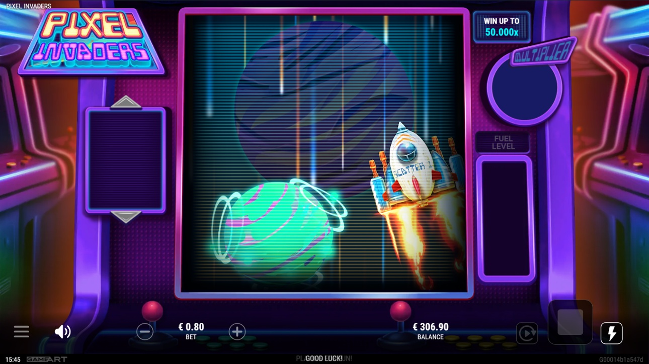 Pixel Invaders - Free spins bonus