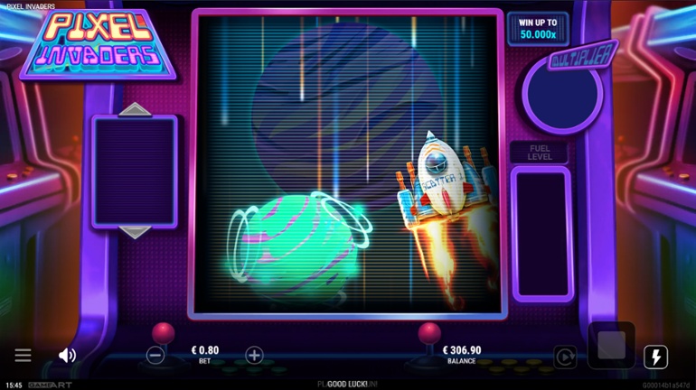 Pixel Invaders - Free spins bonus