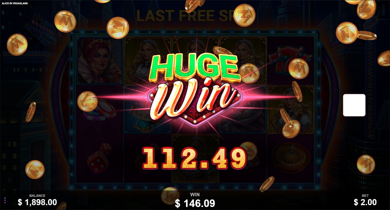 Alice In Vegasland - Huge win