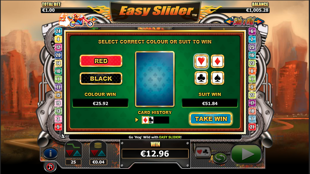 Easy Slider gamble feature