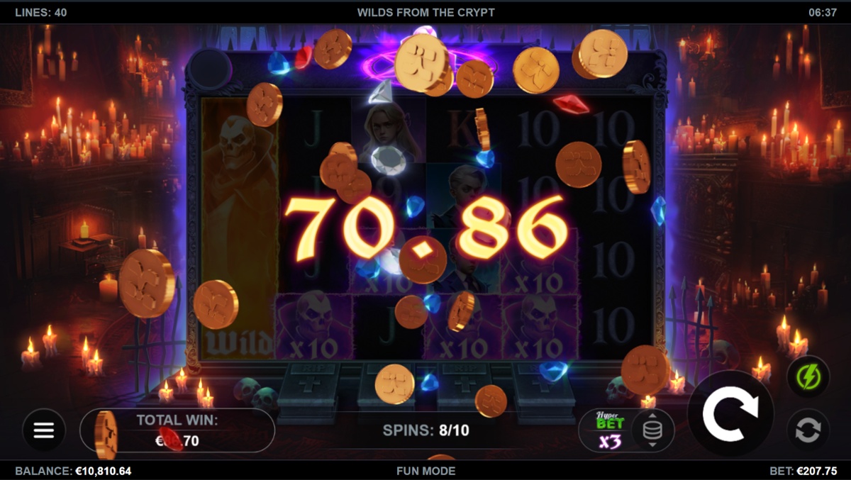 Wilds From the Crypt - Big win