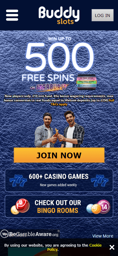 buddy_slots_casino_homepage_mobile