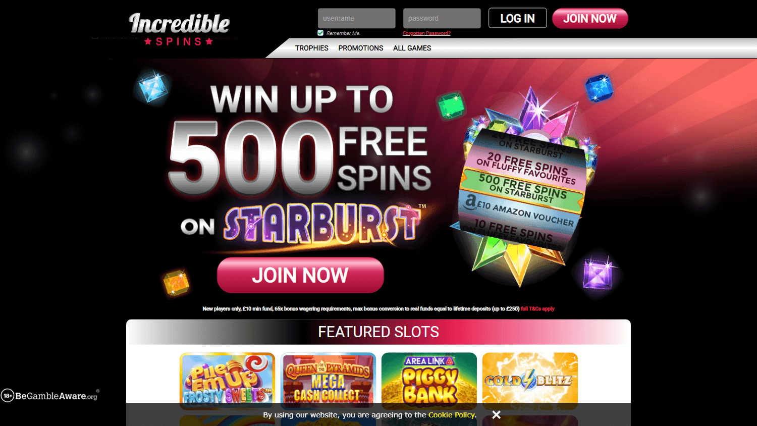 incredible_spins_casino_homepage_desktop