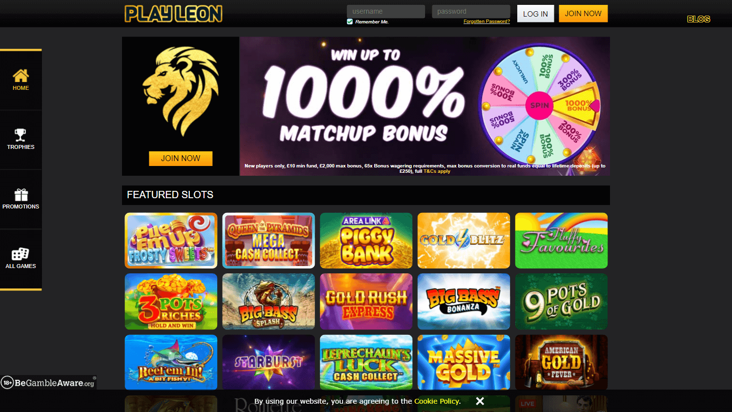 play_leon_casino_homepage_desktop
