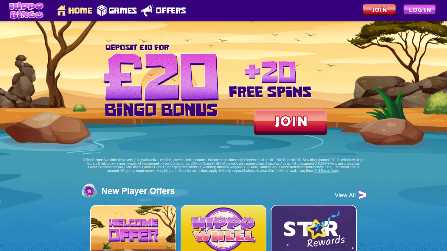 hippo_bingo_casino_homepage_desktop