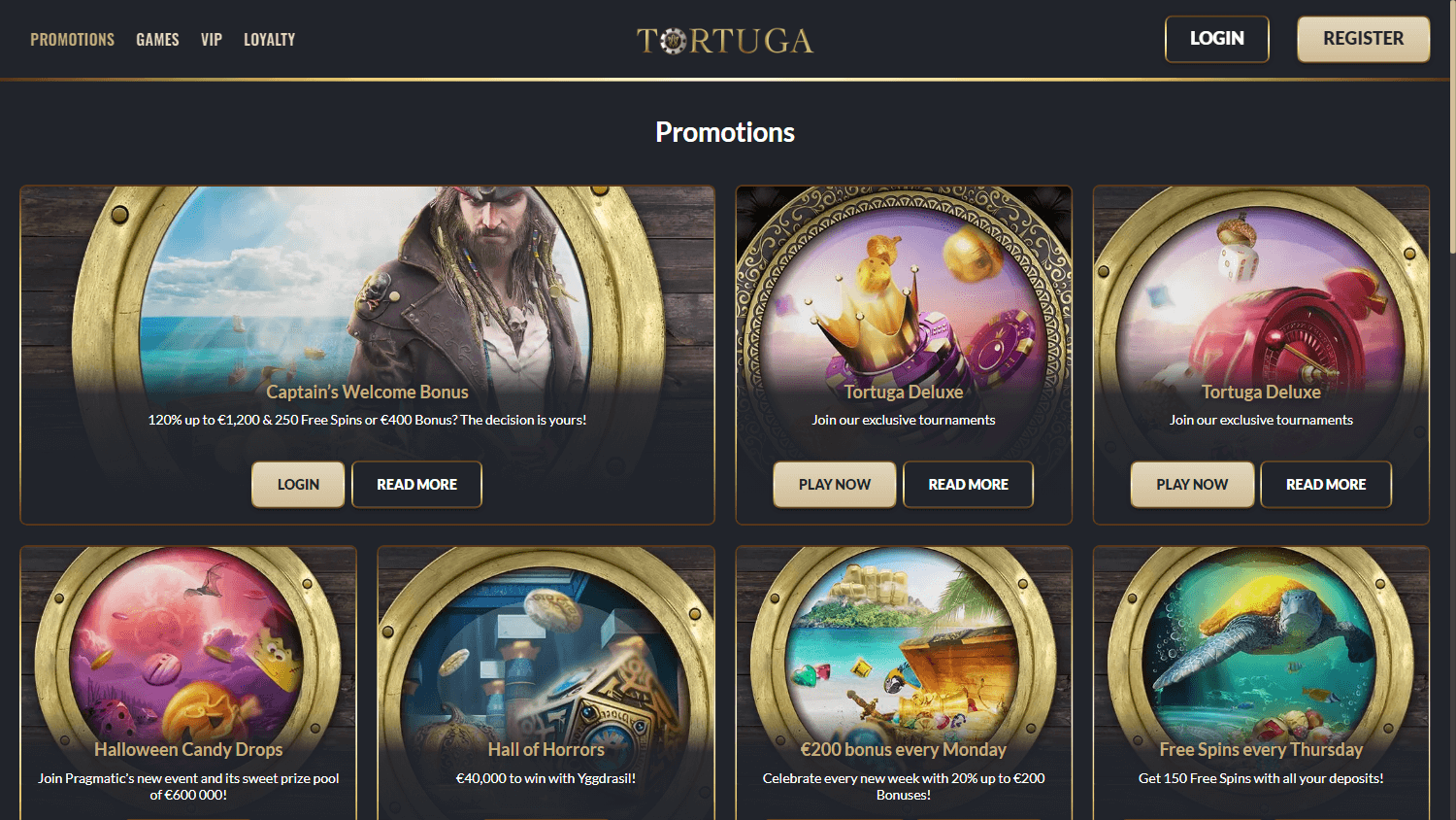 Unlock Bonuses at Tortuga Casino