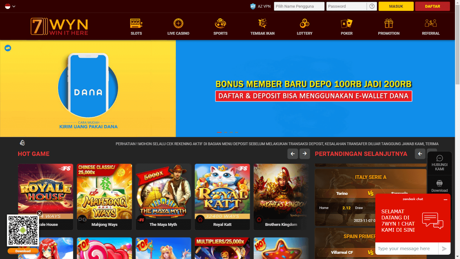7wyn_casino_homepage_desktop