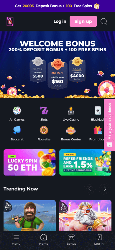 hunnyplay_casino_homepage_mobile