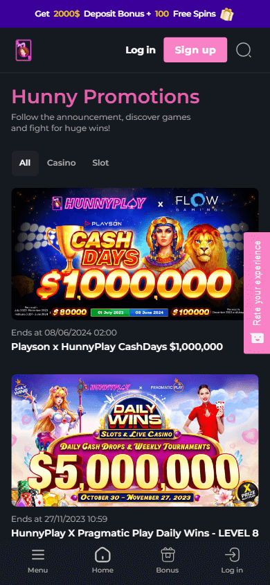 hunnyplay_casino_promotions_mobile