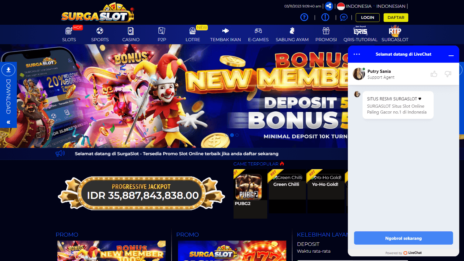 surgaslot_casino_homepage_desktop