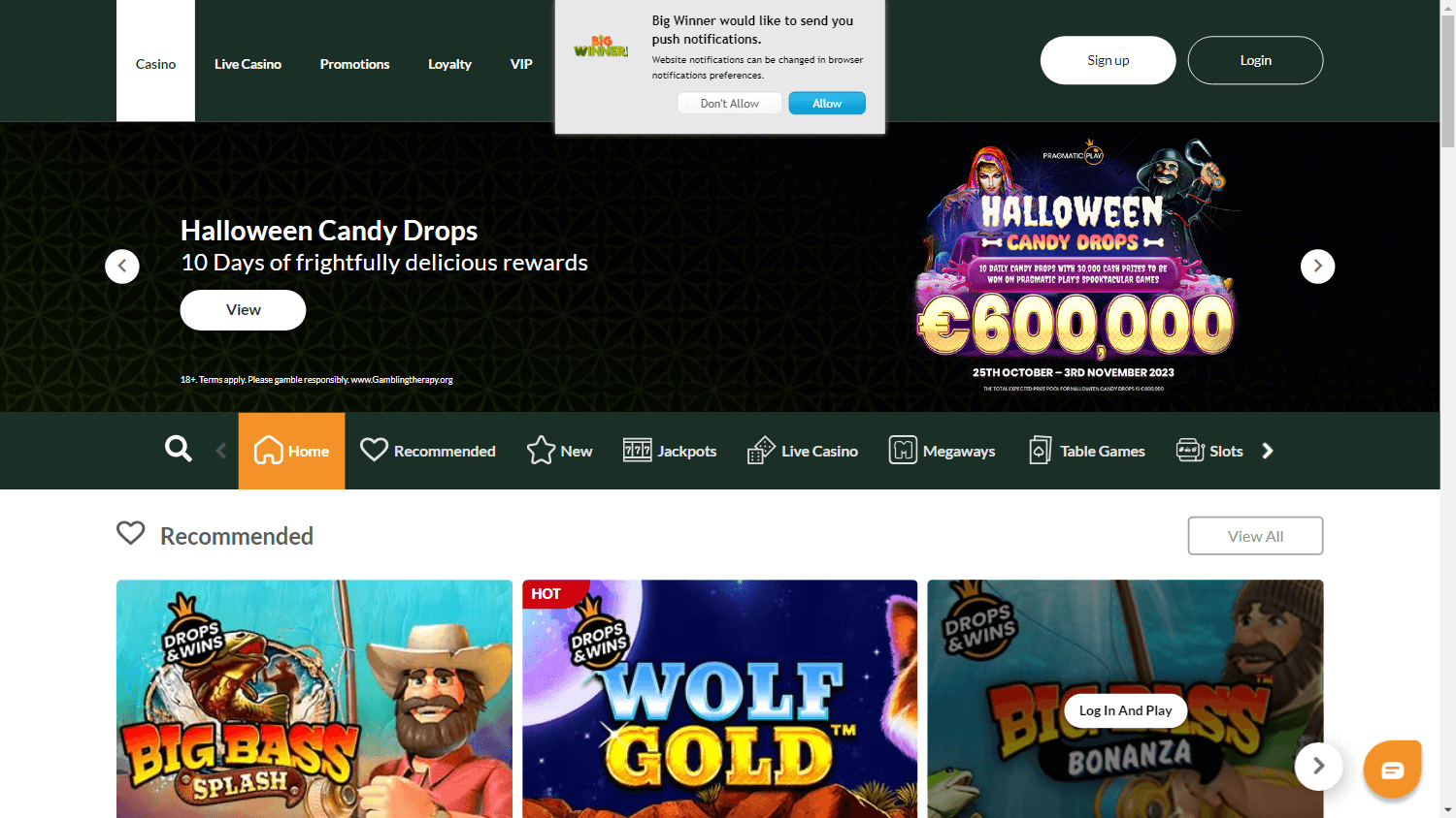 bigwinner_casino_homepage_desktop