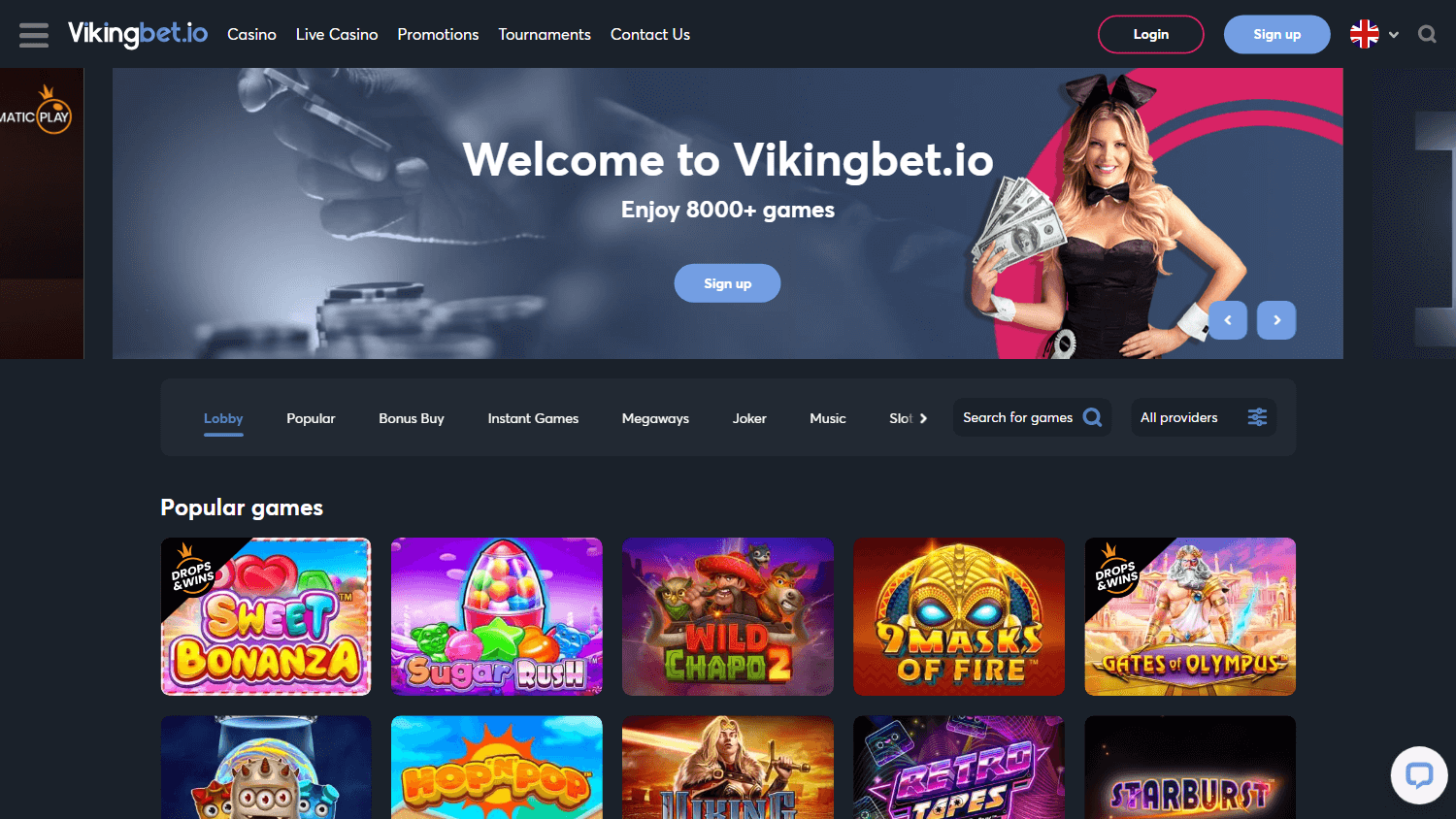 vikingbet_casino_homepage_desktop