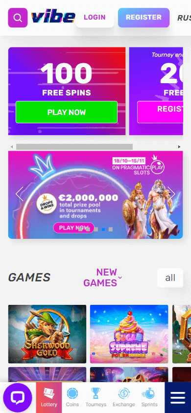 vibe_casino_homepage_mobile