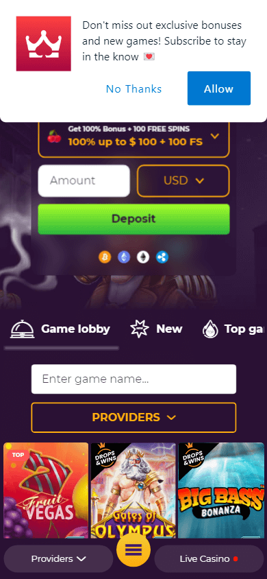 wizebets_casino_homepage_mobile