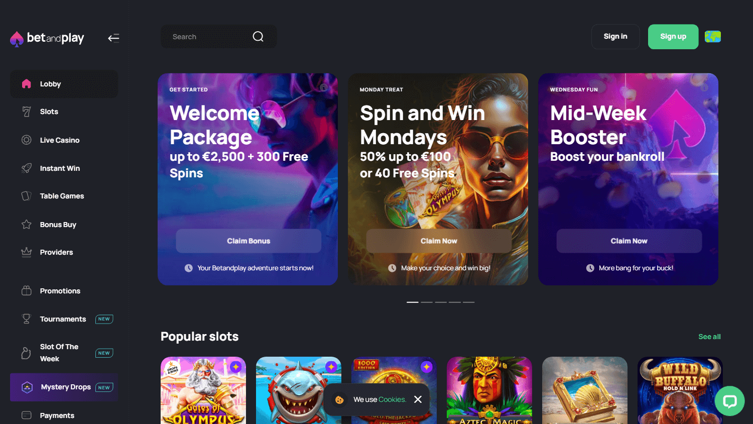 betandplay_casino_homepage_desktop