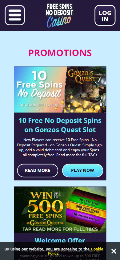 free_spins_no_deposit_casino_ie_promotions_mobile