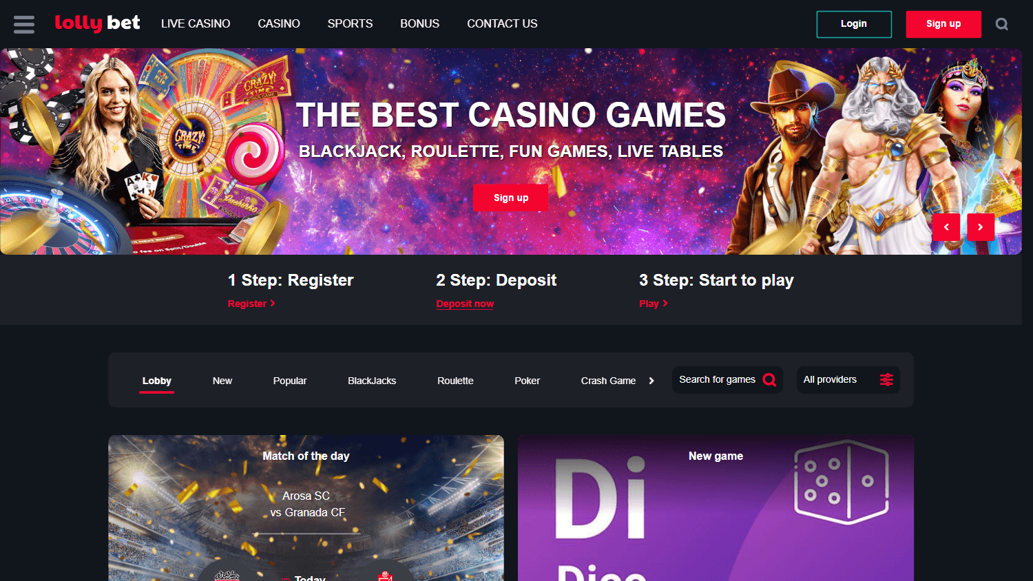 lollybet_casino_homepage_desktop