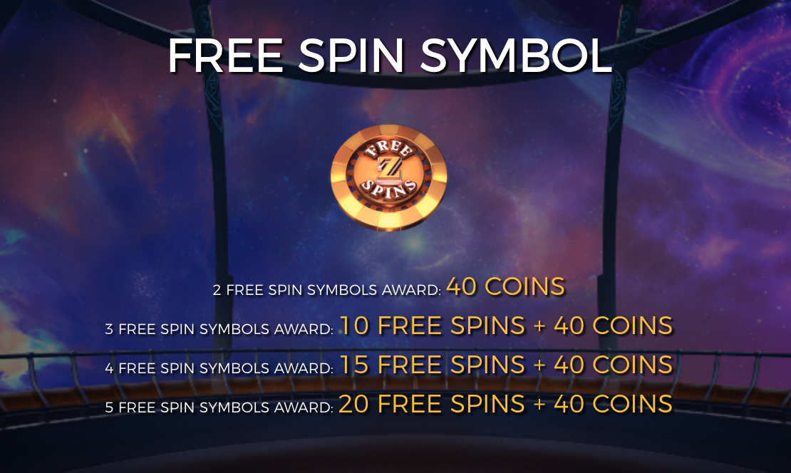 Cazino Cosmos free spins symbol payouts