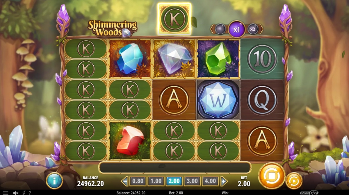 Shimmering Woods - Split symbols win