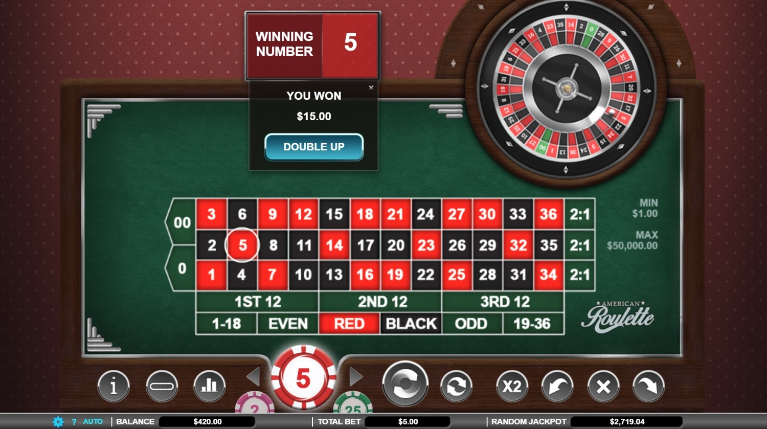 american roulette game rules