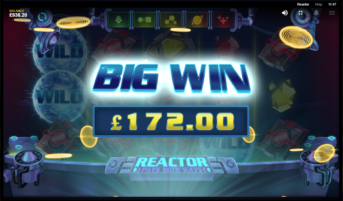 Reactor slot big win