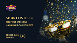 Wild Casino shortlisted candidate Casino Guru Awards 2024