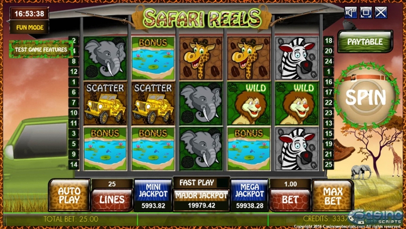 Safari Reels Free Play in Demo Mode