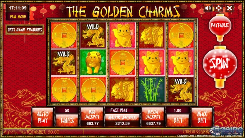 golden charms progressive slot machine