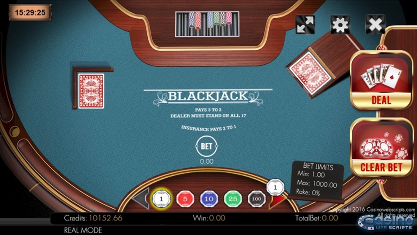 Blackjack 21 - Jogo Gratuito Online