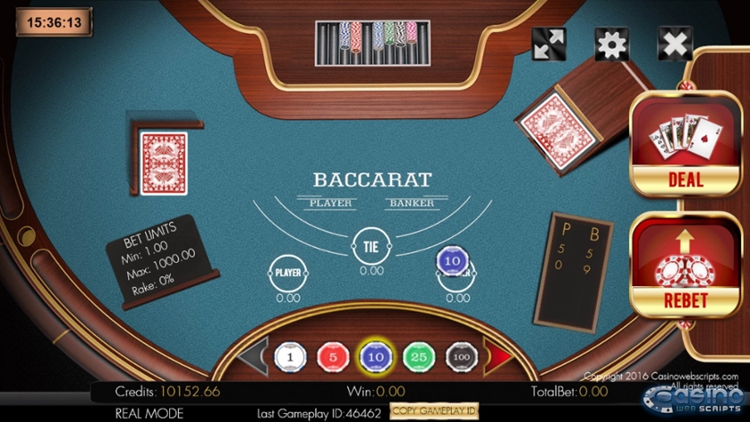 play baccarat online free no download