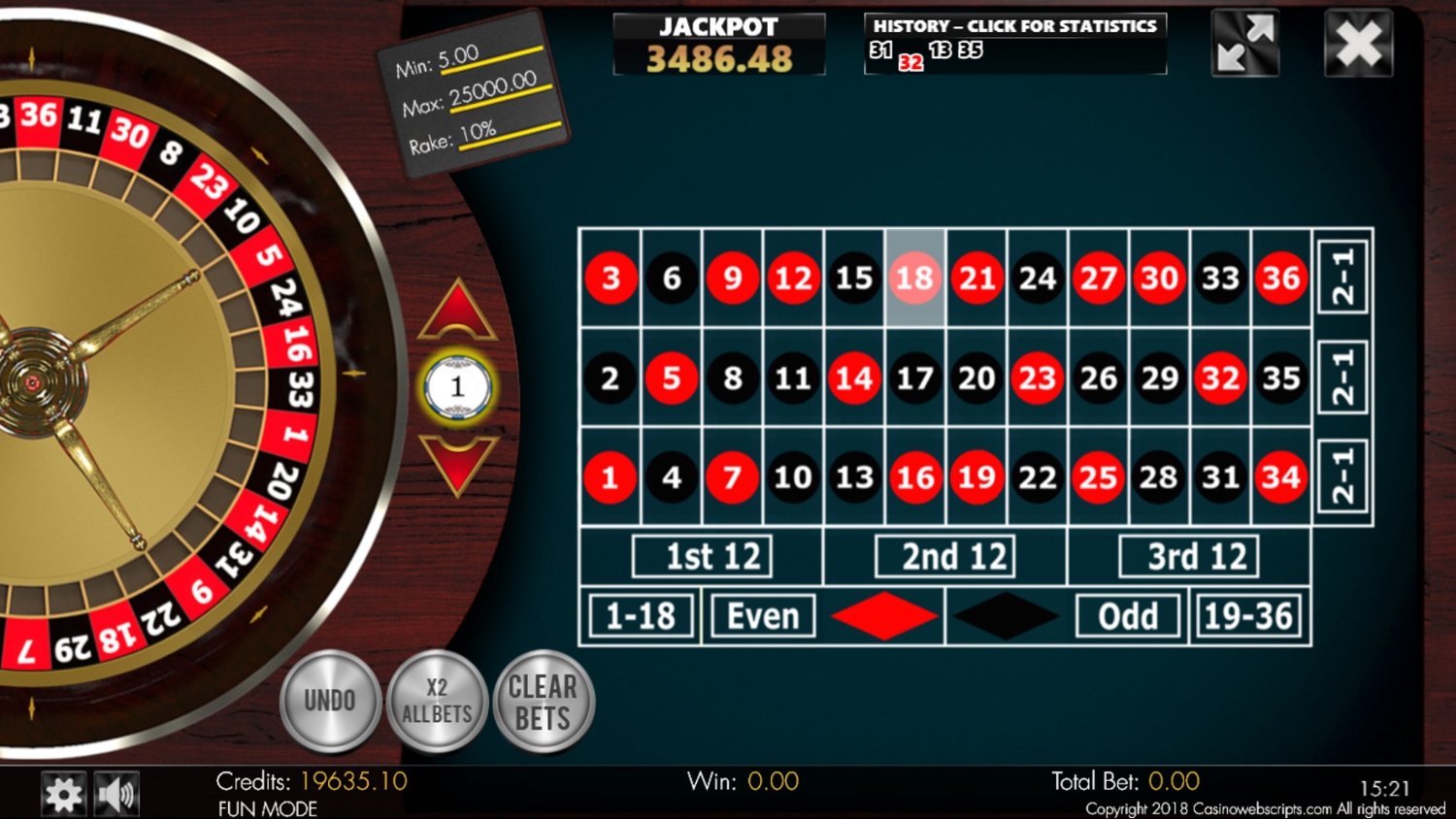free online double zero roulette