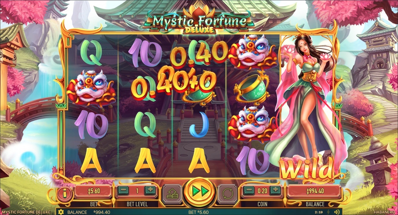 เกมหลัก Mystic Fortune Deluxe ชนะ