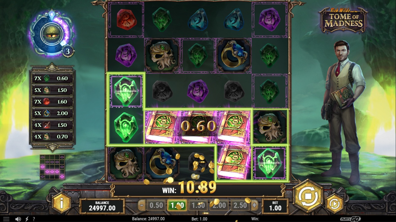 Rich Wilde and the Tome of Madness Demo Play Free Slot Game
