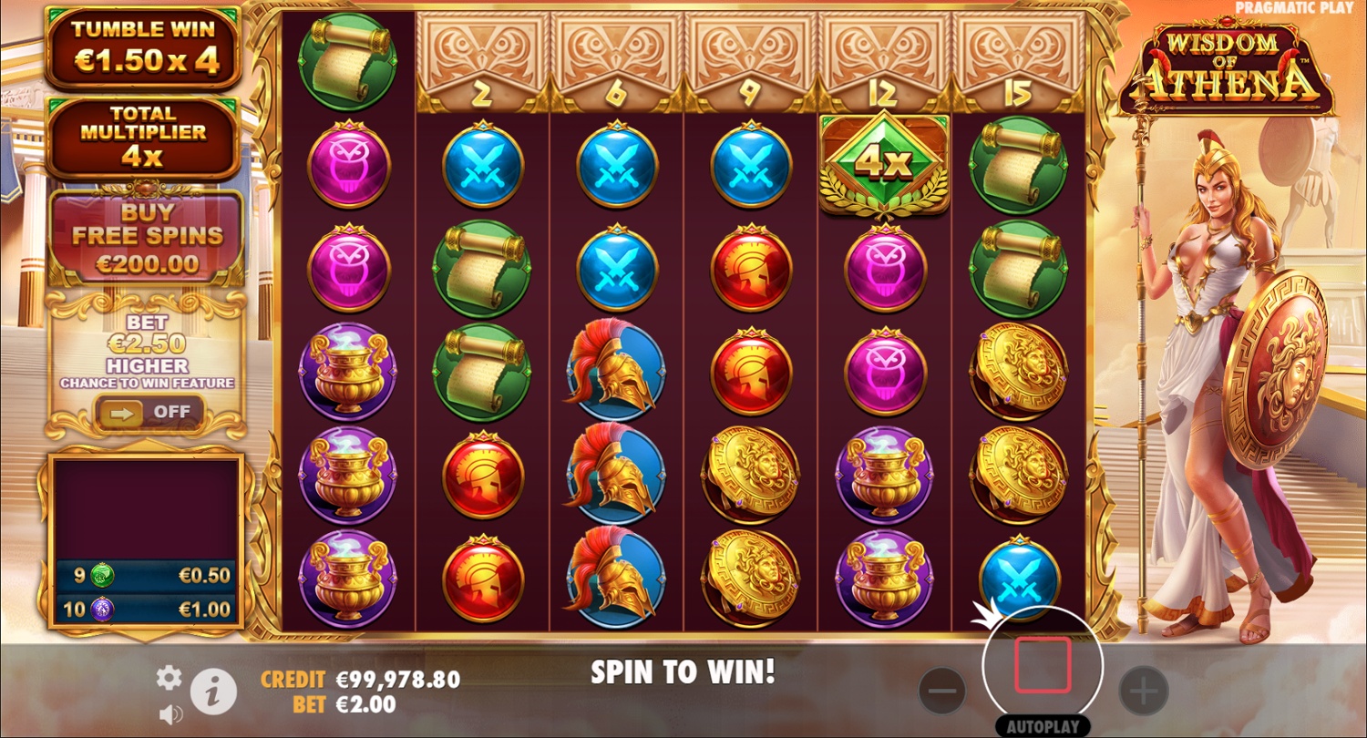 Wisdom of Athena Demo Play Free Slot Game