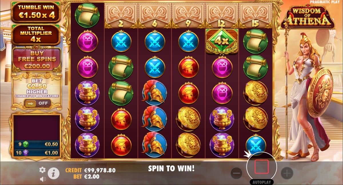 Wisdom of Athena Demo Play Free Slot Game