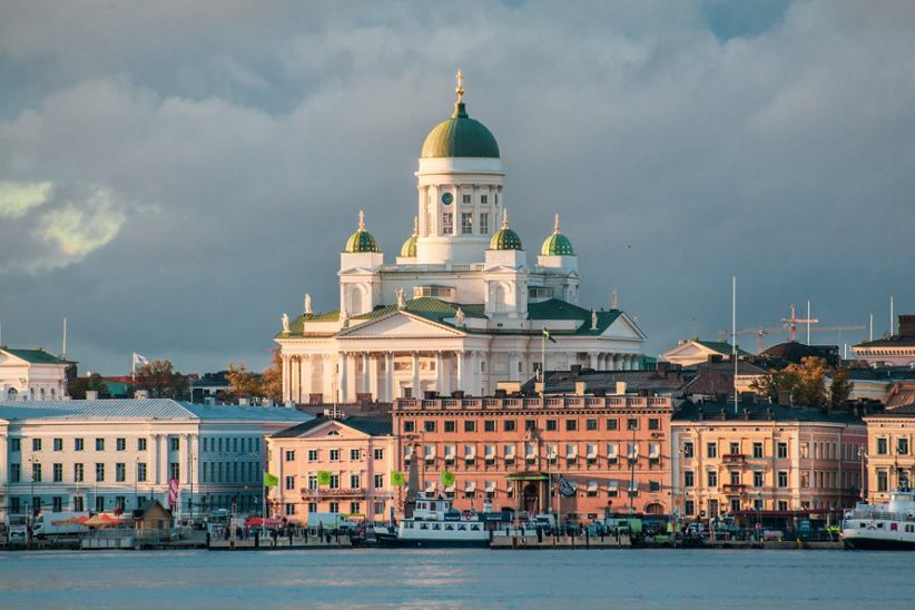 Finland's lawmaker building.