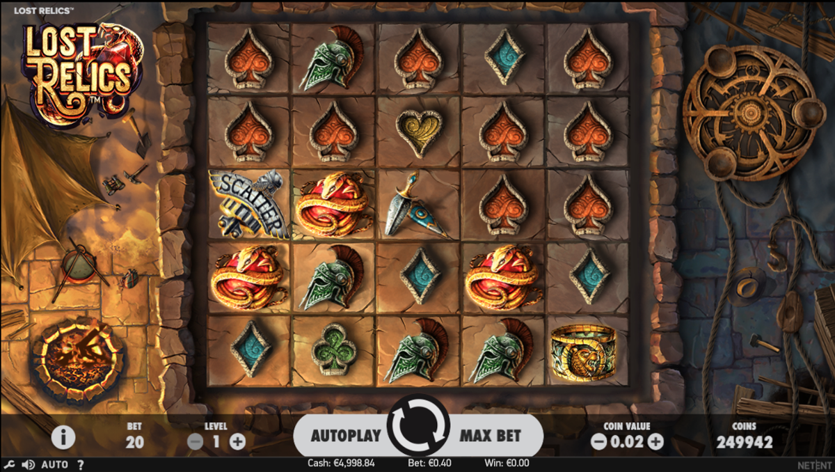 Lost Relics slot machine