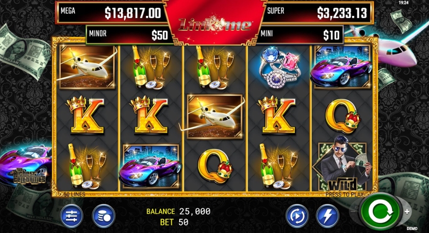 Link Me The Richest Celebrities Demo Play Free Slot Game