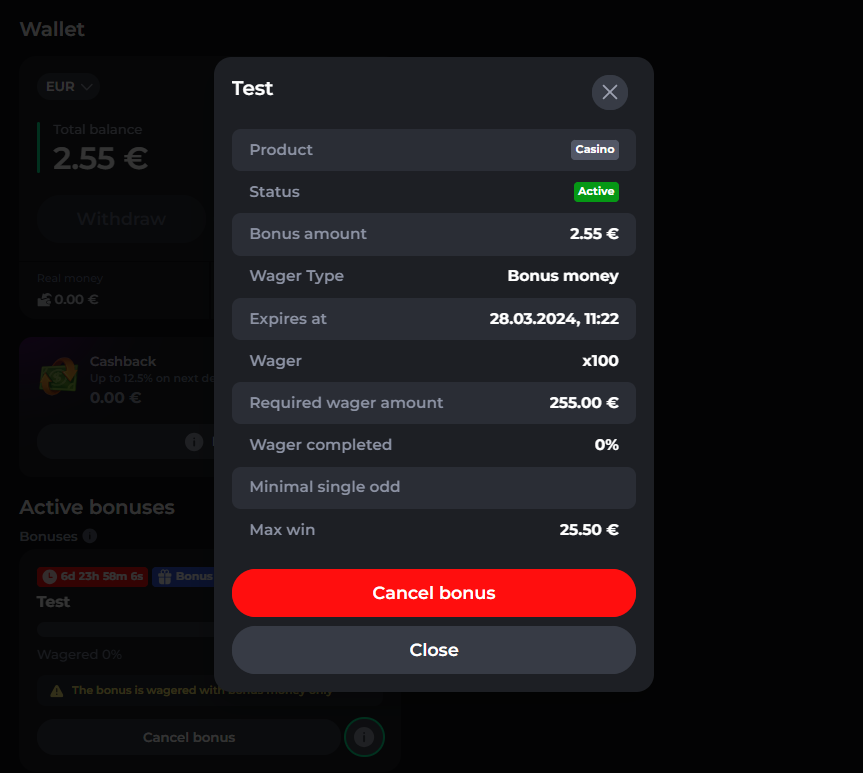 Betonred bonus