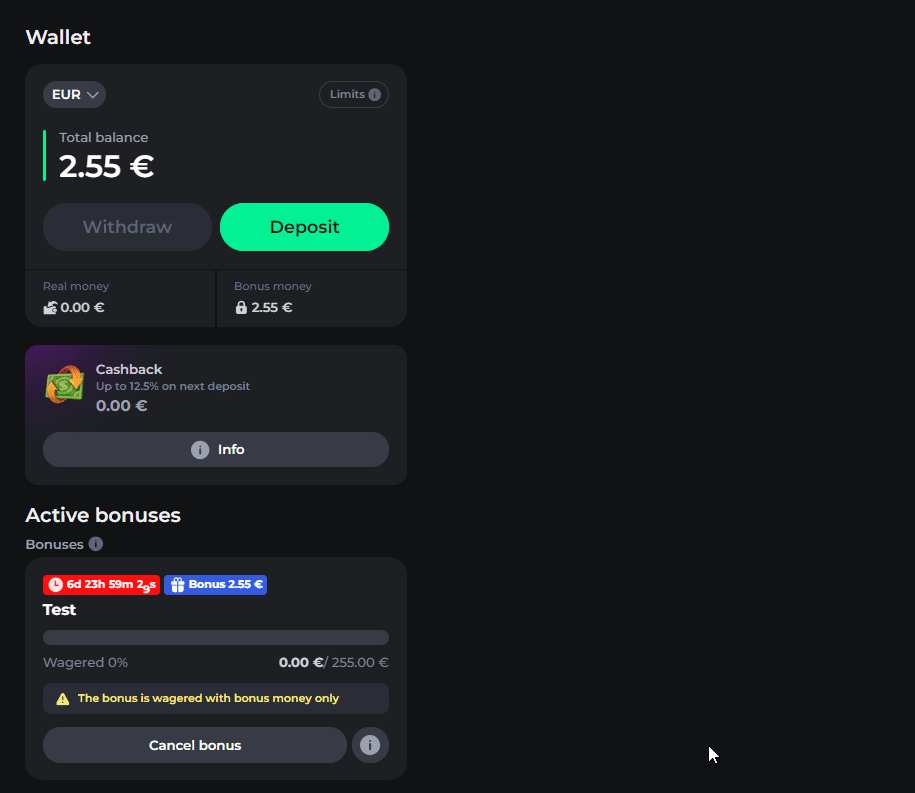 Animation du bonus Betonred