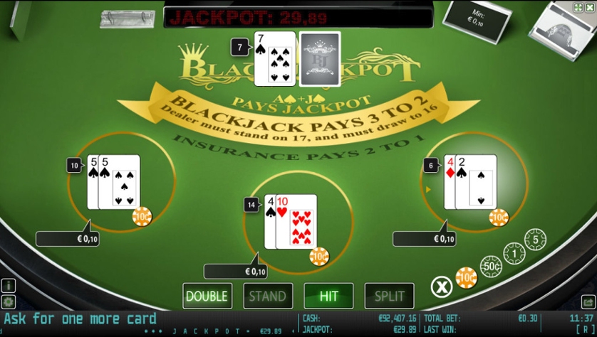 Jackpot en blackjack