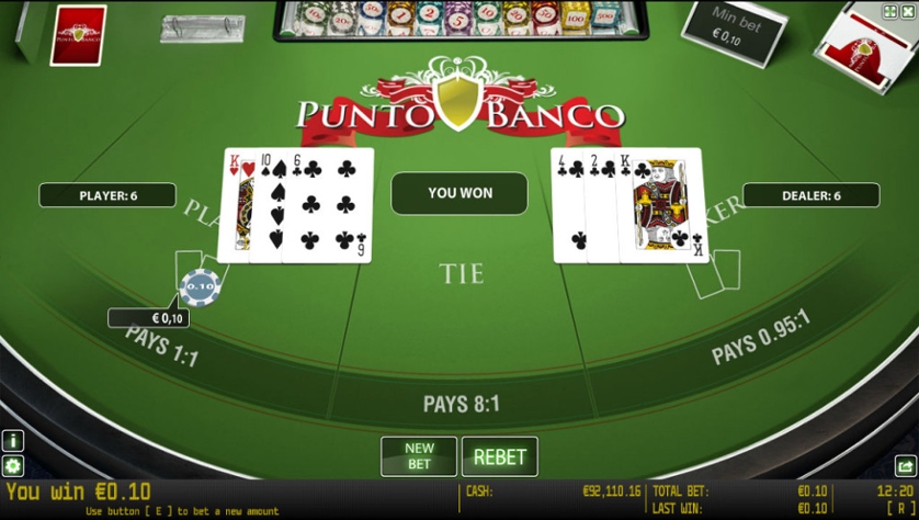 Play Punto Banco in Demo Mode for 100% Free