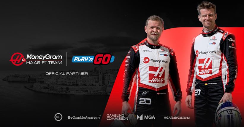 Valletta iGaming Play'n GO and MoneyGram Haas drivers F1