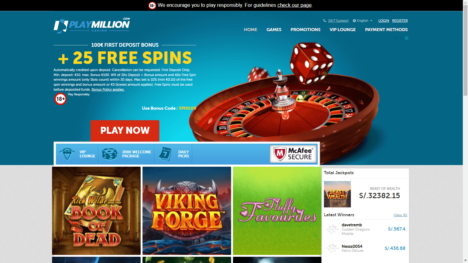 Spin Million Casino APK Download for UK Players