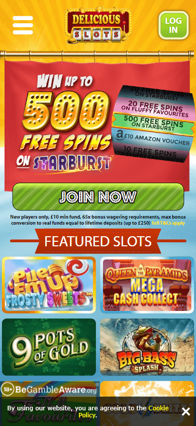 delicious_slots_casino_homepage_mobile
