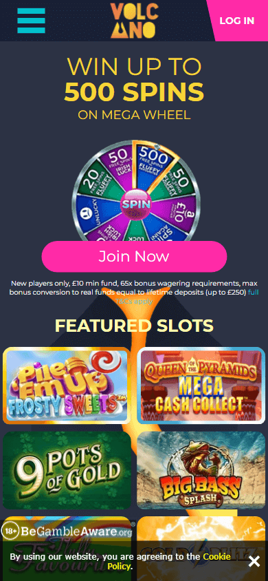 volcano_bingo_casino_homepage_mobile