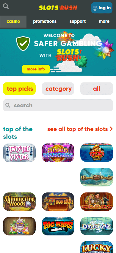 slots_rush_casino_homepage_mobile