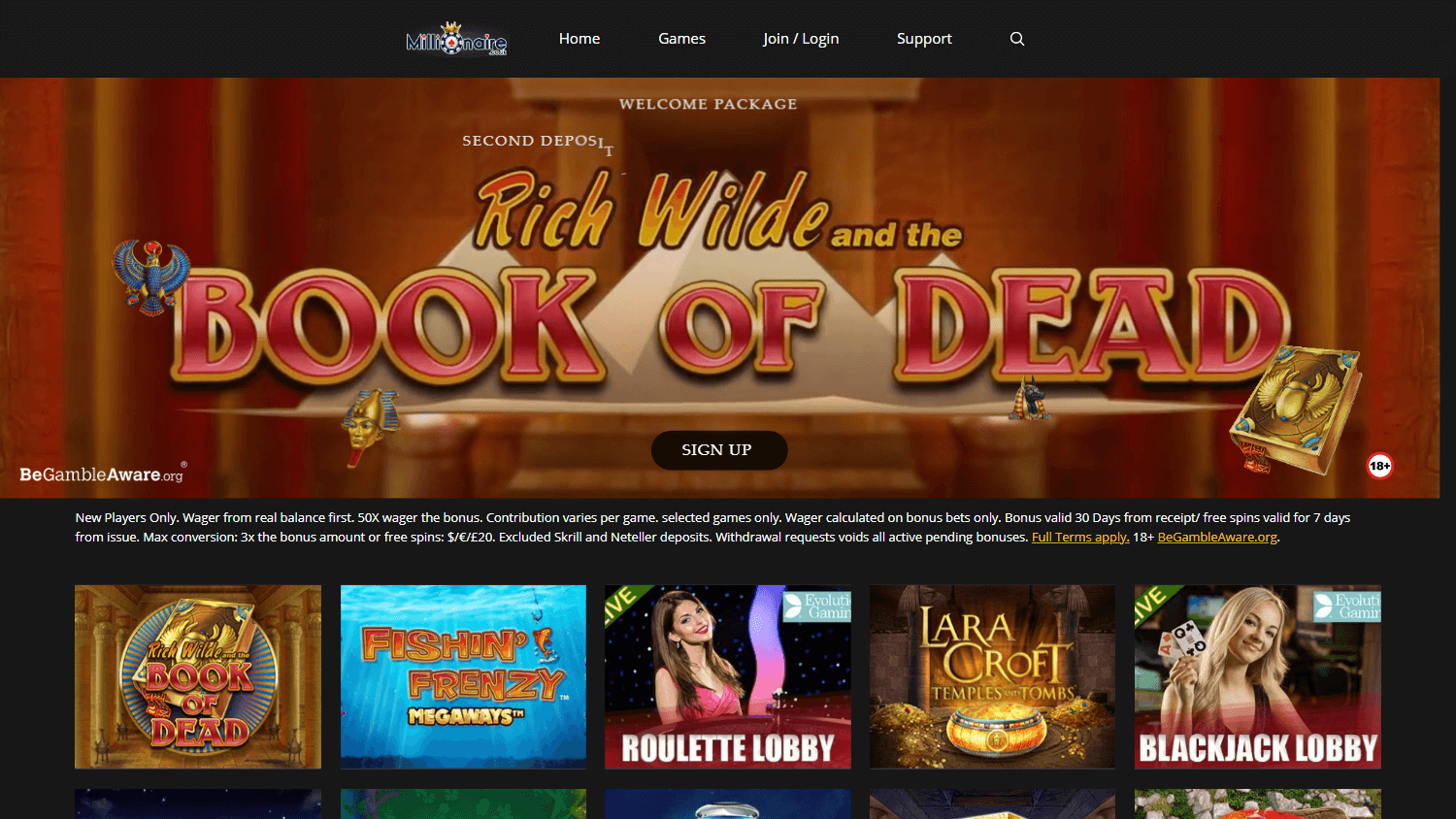 millionaire_casino_homepage_desktop